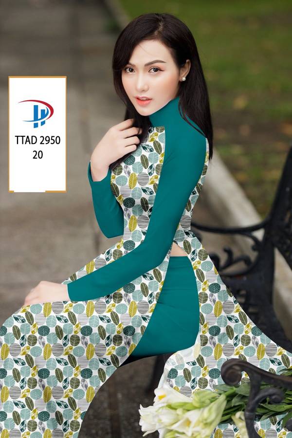 Vải Áo Dài Hình Lá AD TTAD2950 59